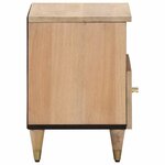vidaXL Tables de chevet 2 Pièces 40x33x46 cm Bois de manguier solide