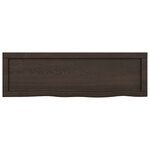 vidaXL Étagère murale marron foncé bois chêne massif traité