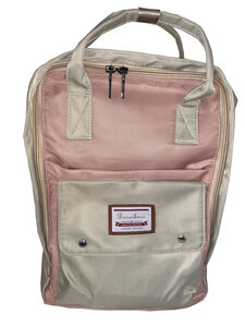 Sac à dos cartable rose et blanc avec anse et bretelle idéal collège  lycée   scolaire ou ordinateur portable