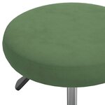 vidaXL Chaise de bureau pivotante vert foncé velours