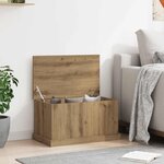 vidaXL Boîtes de rangement chêne artisanal 70x40x38 cm bois ingénierie