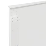 vidaXL Tête de lit Blanc Brillant 80 cm Bois d'ingénierie