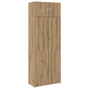 vidaXL Armoire de rangement 3 Pièces Chêne artisanal