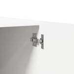 vidaXL Garde-robe Blanc 90x52x200 cm Bois d’ingénierie