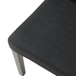 Lot de 4 chaises de salle à manger 89 x 43 x 54 cm moderne design robuste noir 03_0009830