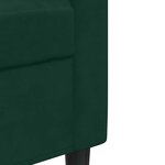 vidaXL Ensemble de canapés 2 Pièces avec coussins Vert foncé Velours