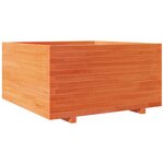 vidaXL Jardinière cire marron 90x90x49 5 cm bois de pin massif