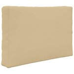 vidaXL Coussin de canapé d'extérieur 3 Pièces Beige Polyester