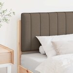 vidaXL Tête de lit capitonnée Marron et Taupe 90 cm Pin massif