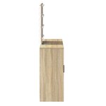 vidaXL Table de Toilette Marron 102 x 33 x 135 cm Bois d'ingénierie