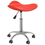 Chaise fauteuil siège de bureau informatique étude similicuir rouge 02_0024062