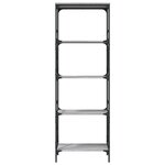 vidaXL Bibliothèque à 5 niveaux sonoma gris 59x35x171 cm