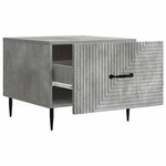 vidaXL Table basse Gris béton 49 x 50 x 40 cm Bois d'ingénierie