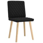 vidaXL Chaises à manger lot de 2 noir tissu