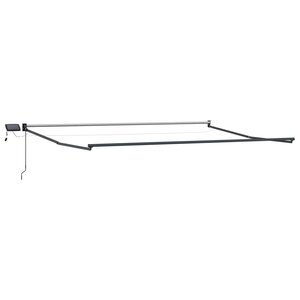 vidaXL Cadre de store rétractable électrique Anthracite 5 x 3 m