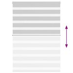 vidaXL Store zèbre gris clair largeur du tissu 95 9 cm polyester