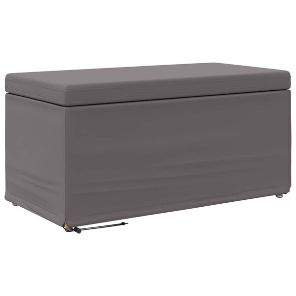 vidaXL Tabouret Gris Cuir Synthétique et Bois Composite
