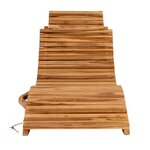 2 Chaises longues en teck ARRIETA