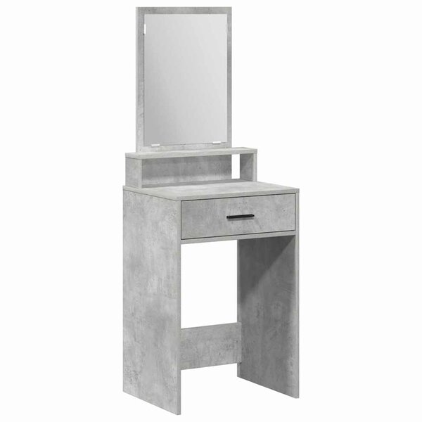 vidaXL Coiffeuse Gris béton 50 x 41 x 140 cm Bois d'ingénierie