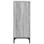 vidaXL Buffet Sonoma gris 69 5 x 33 x 82 cm Bois d'ingénierie