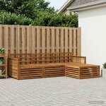 vidaXL Ensemble de canapés d'extérieur 4 pc Naturel
