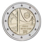 2 euros commémorative Portugal 2016 - Pont suspendu.
