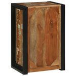 vidaXL Cabinet de Salle de Bain avec porte Bois massif de récupération