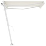 vidaXL Auvent automatique sur pied 300x250 cm Crème
