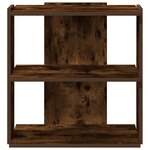 vidaXL Bibliothèque 3 niveaux chêne fumé 60x30x60 cm bois d'ingénierie