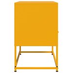 vidaXL Meuble TV jaune moutarde 68x39x60 5 cm acier