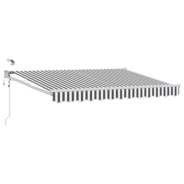 vidaXL Auvent rétractable électrique Anthracite et blanc 3 5 x 2 5 m