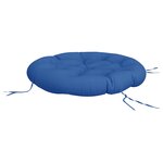 vidaXL Coussin rond bleu royal Ø 100 x11 cm tissu oxford