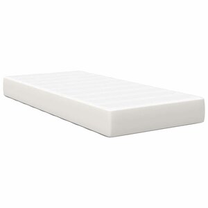 vidaXL Matelas de Lit avec matelas Crème 80 x 200 cm tissu
