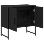 vidaXL Meuble sous-vasque de salle de bain Chêne noir 60 x 30 x 60 cm