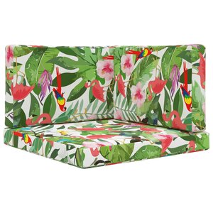 vidaXL Coussin de canapé d'extérieur 3 Pièces coloré Polyester