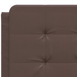 vidaXL Cadre de lit sans matelas marron 140x190 cm similicuir