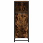 vidaXL Armoire de bain chêne fumé 35x37 5x100cm bois d'ingénierie