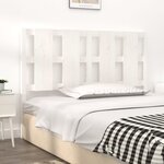 vidaXL Tête de lit Blanc 125 5x4x100 cm Bois massif de pin