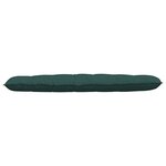 vidaXL Coussin de Dos Vert foncé 180 x 19 x 50 cm tissu