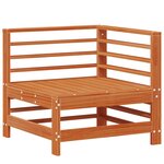 vidaXL Ensemble de salon de jardin 5 Pièces Brun cire Bois de pin massif