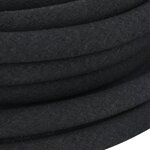 vidaXL Tuyau d'arrosage de jardin noir 0 6" 25 m caoutchouc
