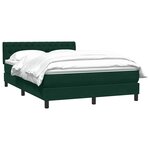 vidaXL Sommier à lattes de lit et matelas vert foncé 160x210cm velours