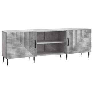 vidaXL Meuble TV Gris béton 150 x 31 x 50 cm Bois d'ingénierie