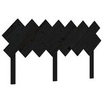 vidaXL Cadre de lit sans matelas noir 140x190 cm bois de pin massif