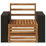 vidaXL Sofa de milieu extérieur Naturel
