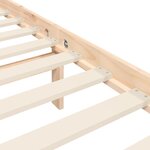 vidaXL Cadre de lit avec tête de lit 90x200 cm bois massif