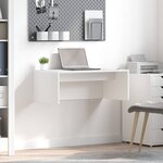 vidaXL Bureau mural Blanc 80 x 45 x 30 cm Bois d'ingénierie