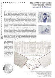 Document philatélique - Les grandes heures de l'Histoire de France - 2026