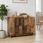 vidaXL Buffet Bois ancien 89 x 34 5 x 60 cm Bois d'ingénierie