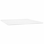 vidaXL Lit à sommier tapissier avec matelas Crème 160x200cm Similicuir